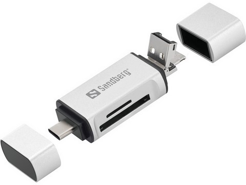 Card Reader USB-C+USB+MicroUSB