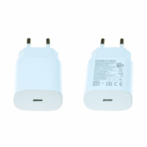 Chargeur Samsung Type-C Ultra rapide EP-TA800 25W Blanc Origine