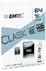 MicroSDHC 32Go EMTEC +Adaptateur CL10 CLASSIC - Sous blister