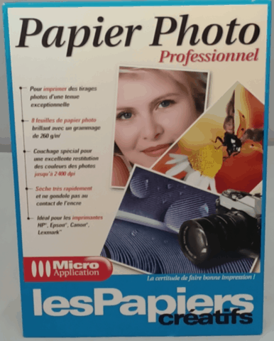 Papier Photo Brillant A4 Professionnel Micro Application 