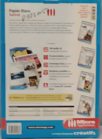 PAPIER BLANC SATINÉ 5008*19