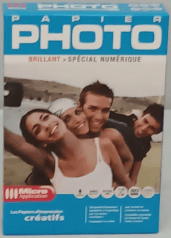 PAPIER PHOTO BRILLANT 10x15 SPÉCIAL NUMÉRIQUE Micro Application 