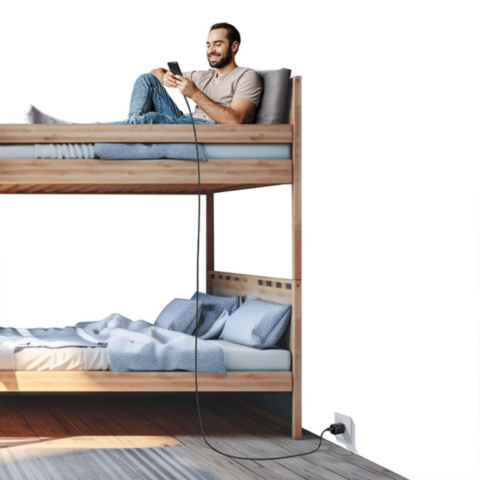 Câble avec motif USB Type-C vers USB Type-C 60W (2m) Usams US-SJ696 / KY Series Noir