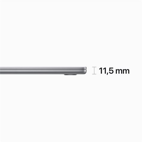 Apple MacBook Air 15" 8+256GB SSD puce M2 (2023) gris sidéral DE