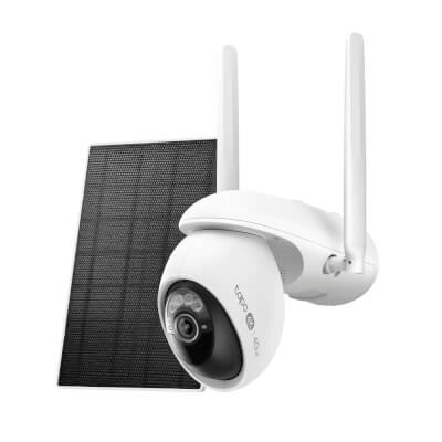 Kit de caméra de sécurité Pan/Tilt WiFi/4G solaire