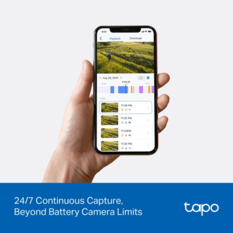 Kit de caméra de sécurité Pan/Tilt WiFi/4G solaire