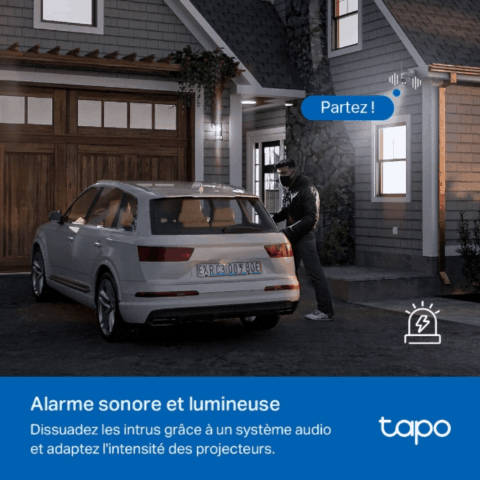 Tapo TC40GW - Caméra 4G LTE extérieure panoramique et inclinable