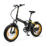 Vélo électrique pliable Argento MiniMax Jaune Moteur Bafang 36V/250W/60Nm , Batt 36V 10.4Ah, Dérailleur Shimano 7 vitesses. 25Km/h Pneu 20